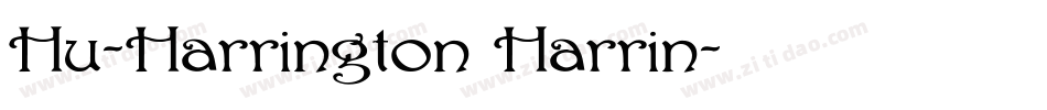 Hu-Harrington Harrin字体转换